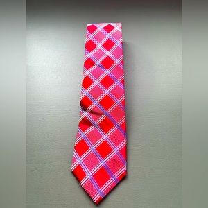 Michael, Michael Kors Red with blue pinstripe tie